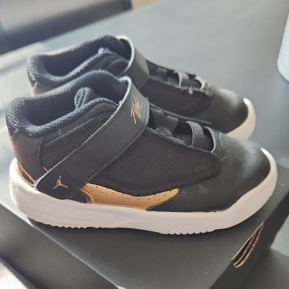 Kids Black and Gold Sneakers - Picture 7 of 7